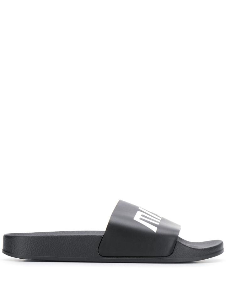 Misbhv Logo Pool Slides - Black