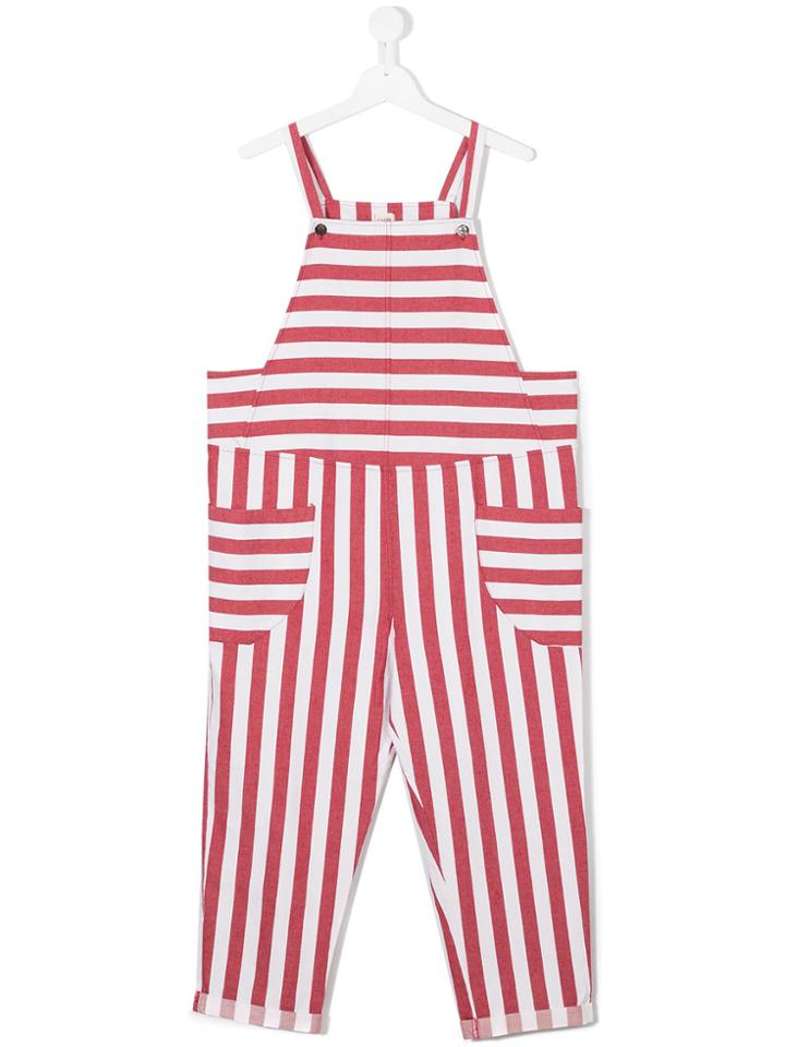 Caffe' D'orzo Morgana Striped Jumpsuit - Red