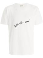 Saint Laurent - French Phrase T-shirt - Men - Cotton - Xl, White, Cotton