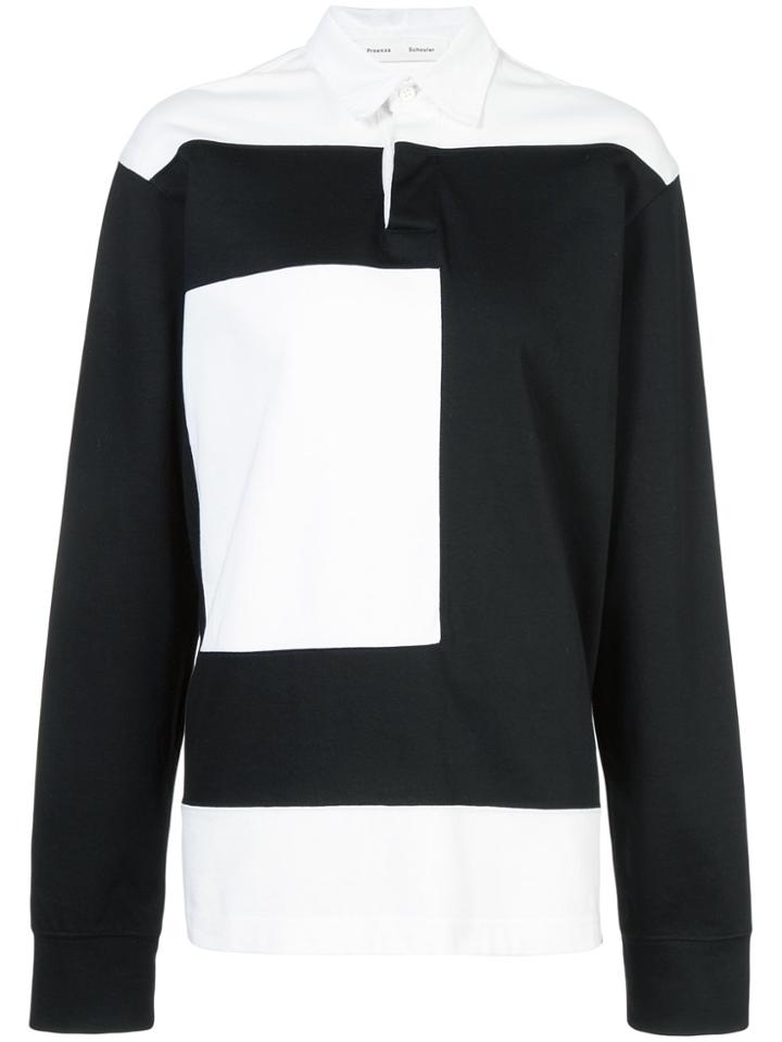 Proenza Schouler Pswl Rugby Top - Black