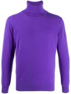 Laneus Rollneck Cashmere Sweater - Purple