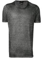 Avant Toi Face Appliqué T-shirt - Black