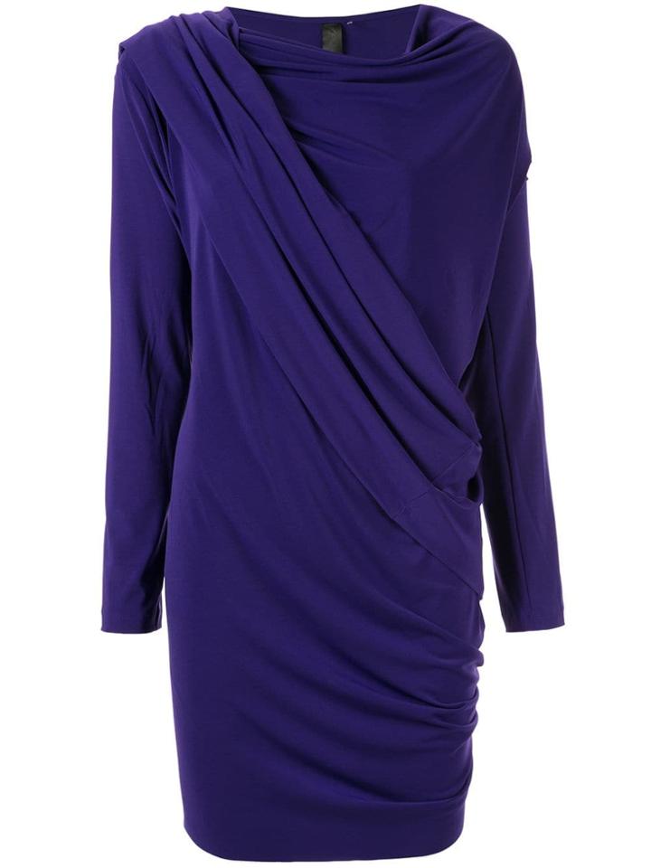 Norma Kamali Draped Wrap Cardigan - Purple