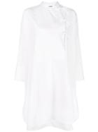 Jil Sander Oversized Midi Shirt Dress - White