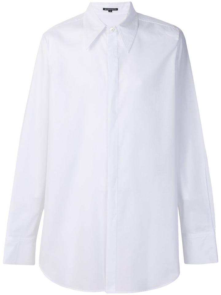 Ann Demeulemeester Long-line Shirt - White