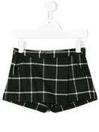 Il Gufo - Checked Shorts - Kids - Elastodiene/polyester/viscose - 10 Yrs, Black