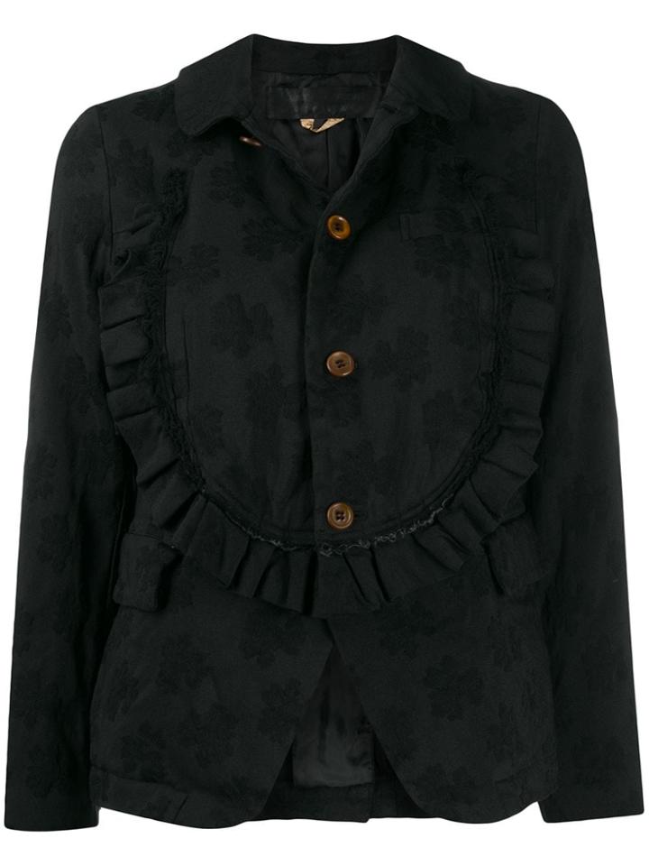 Comme Des Garçons Comme Des Garçons Floral Jacquard Single-breasted