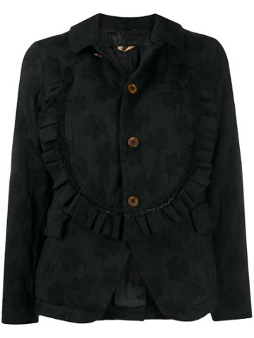 Comme Des Garçons Comme Des Garçons Floral Jacquard Single-breasted