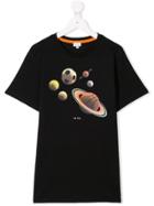 Paul Smith Junior Teen Sport Planet Print T-shirt - Black
