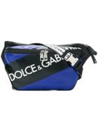 Dolce & Gabbana Logo Panel Belt Bag - Blue