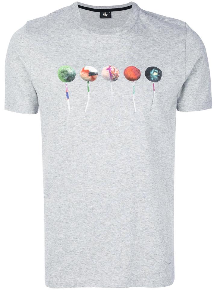 Ps By Paul Smith - Lollipops Print T-shirt - Men - Cotton - L, Grey, Cotton