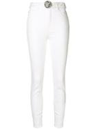 Just Cavalli Snake Medallion Jeans - White