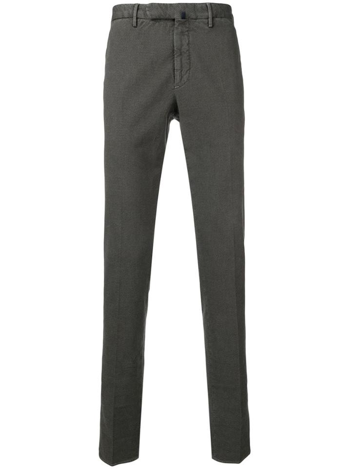 Incotex Textured Tailored Trousers - Grey