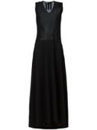 Y-3 Shift Maxi Dress, Women's, Size: Medium, Black, Cotton/polyamide/polyester/spandex/elastane