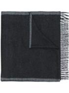 Salvatore Ferragamo - Bi-colour Scarf - Men - Silk - One Size, Grey, Silk