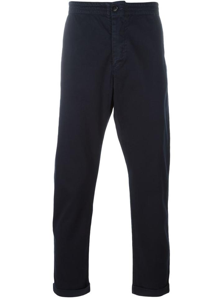 Paul Smith Jeans Slim Track Pants, Men's, Size: 34, Blue, Cotton/spandex/elastane