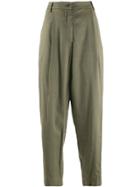 Barena Tapered Cropped Trousers - Green