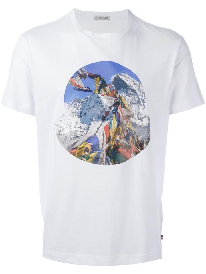 Moncler Printed T-shirt - White