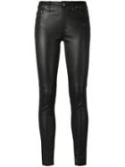 Iro Zaslim Trousers, Women's, Size: 36, Black, Leather/rayon