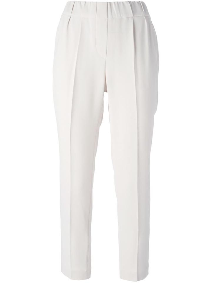 Brunello Cucinelli Cropped Front Pleat Trousers