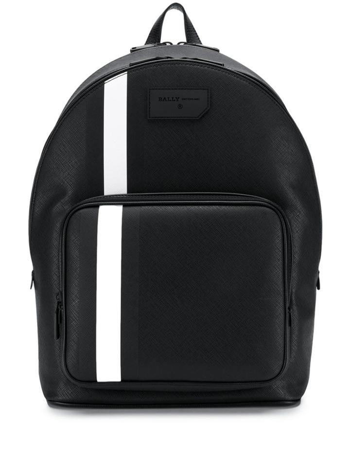 Bally Sarkis Stripe Detail Backpack - Black