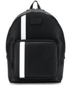 Bally Sarkis Stripe Detail Backpack - Black
