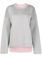 Paco Rabanne Side-zip Knit Sweater - Silver