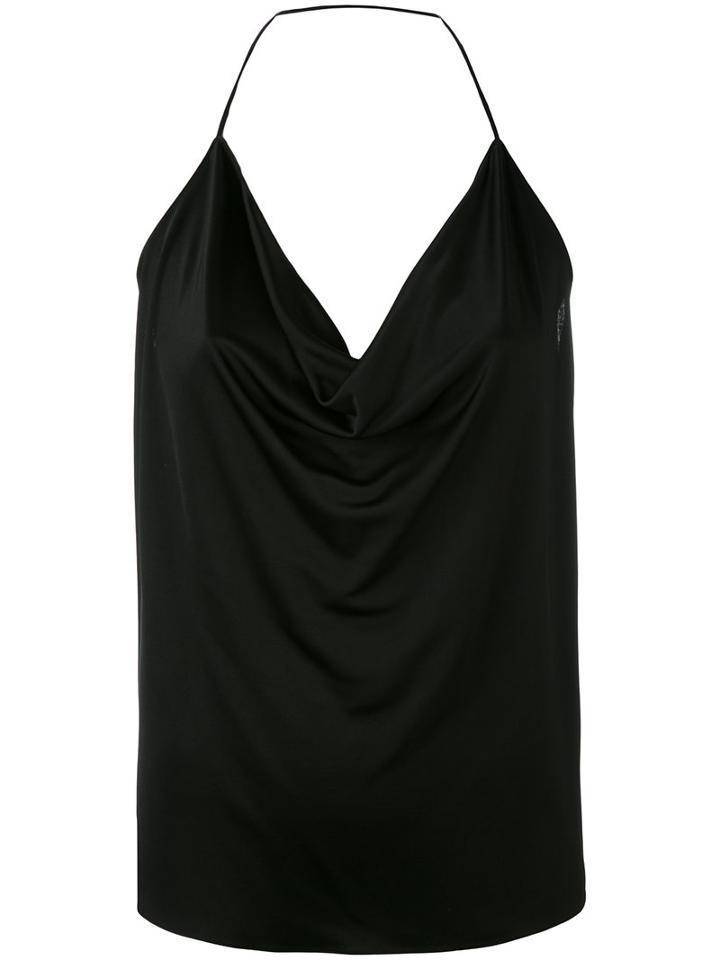 Alexandre Vauthier - Halter Neck Tank - Women - Viscose - M, Black, Viscose