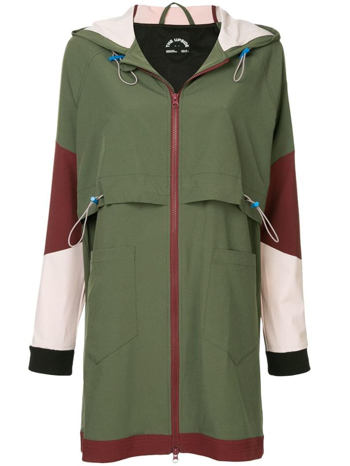 The Upside A Hooded Zipped Jacket - Green