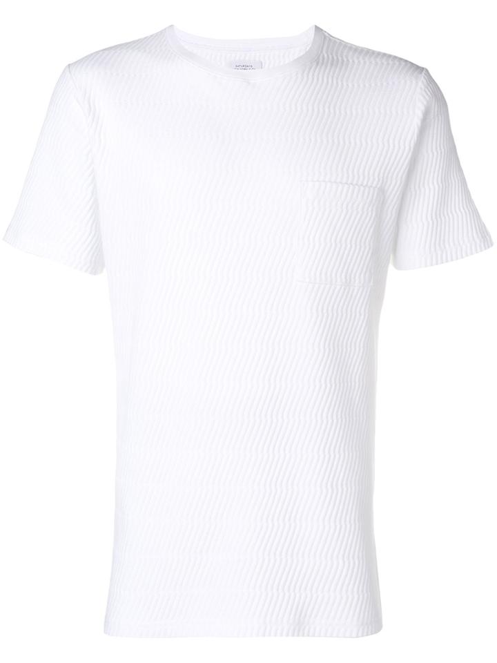 Saturdays Nyc Ribbed T-shirt - White