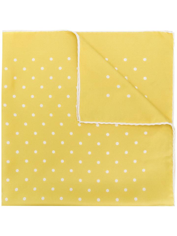 Holland & Holland Polka Dot Scarf - Yellow & Orange