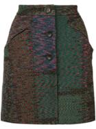 Issey Miyake Vintage Pixel Skirt - Green