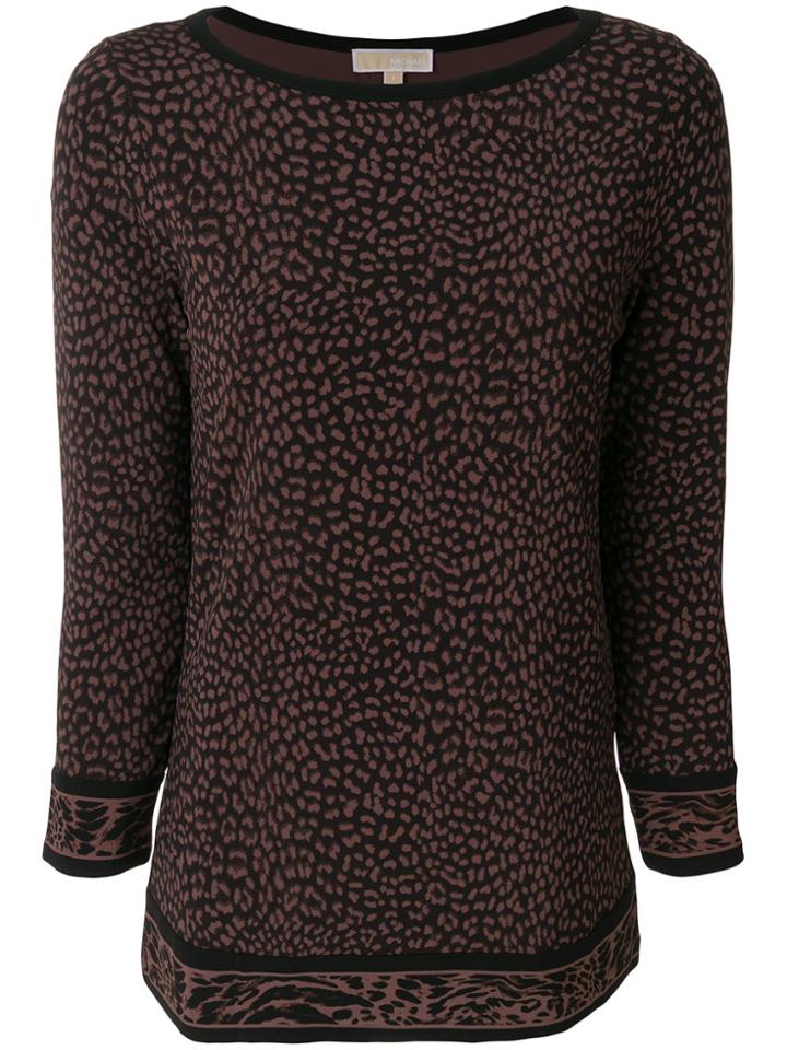 Michael Michael Kors Printed Top - Brown