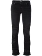 Alexander Mcqueen Cropped Jeans, Women's, Size: 44, Black, Cotton/spandex/elastane