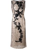 Antonio Marras - Metallic Lace Dress - Women - Polyester/viscose - 40, Nude/neutrals, Polyester/viscose