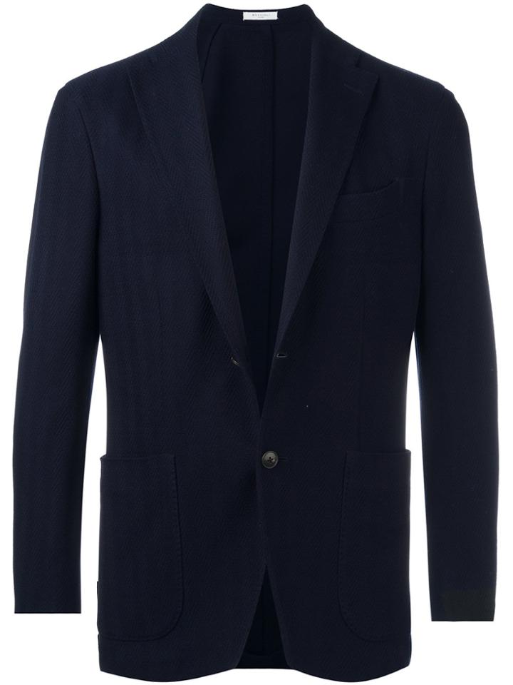 Boglioli Peaked Lapel Blazer - Blue