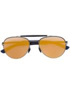 Mykita 'sloe' Sunglasses, Adult Unisex, Blue, Acetate/stainless Steel