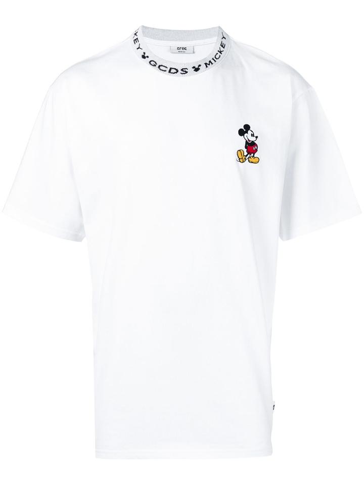 Gcds Mickey Mouse Logo T-shirt - White