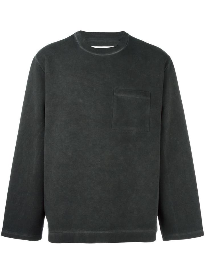 Our Legacy Crew Neck Sweatshirt, Men's, Size: Large, Black, Cotton