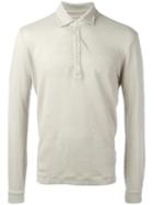 Massimo Alba Long-sleeve Polo Shirt, Men's, Size: Small, Nude/neutrals, Linen/flax