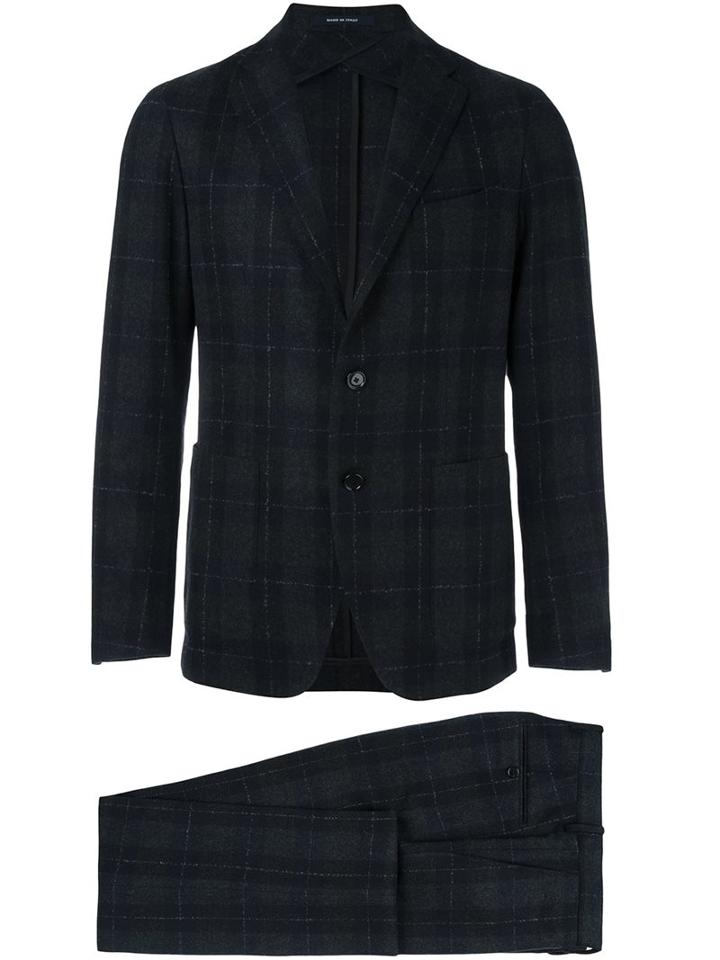 Tagliatore Plaid Two Piece Suit