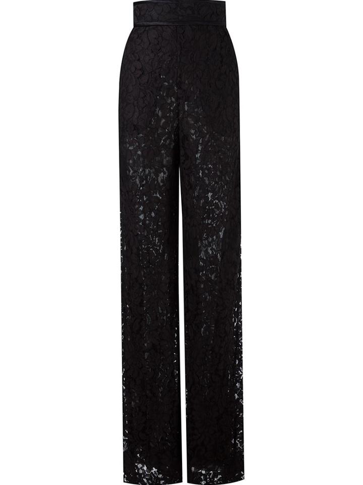 Martha Medeiros Lace Wide Leg Trousers