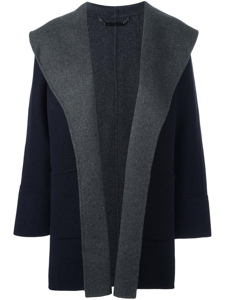 Diane Von Furstenberg 'parker' Coat, Women's, Size: Small, Blue, Polyester/wool