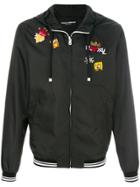Dolce & Gabbana Royal Patch Hooded Jacket - Black