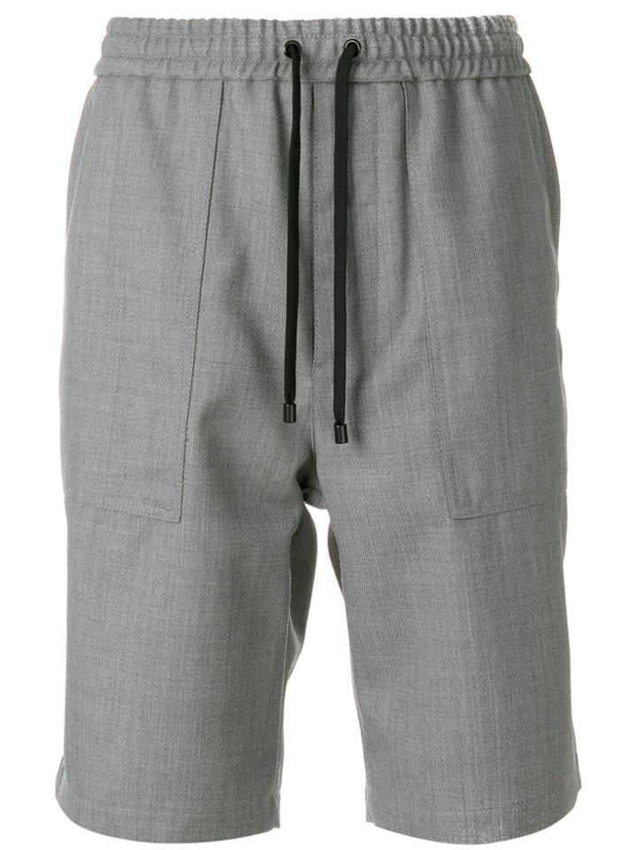 Ami Alexandre Mattiussi Elasticated Waist Bermuda Short - Grey