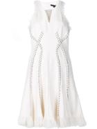 Alexander Wang Ring Piercing Tweed Dress - White
