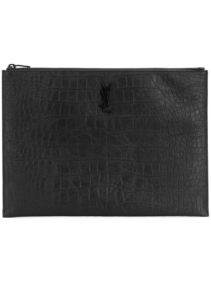 Saint Laurent Monogram Pouch - Black