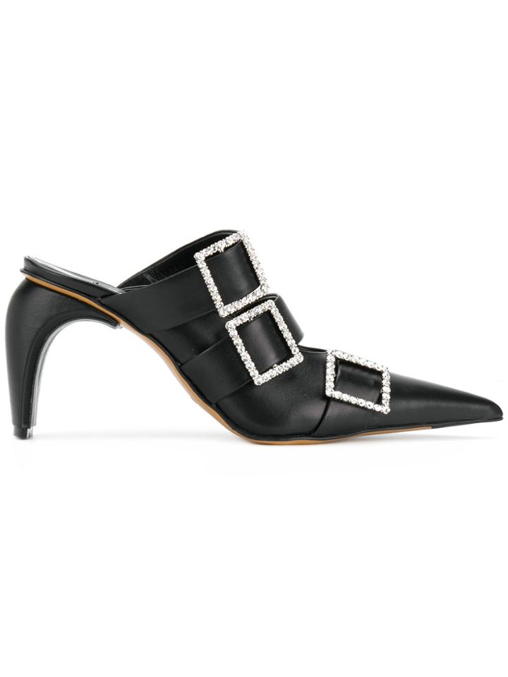 Misbhv Strappy Mules - Black