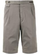Pt01 Side Adjusters Tailored Shorts - Grey