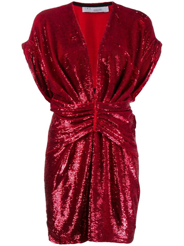 Iro Lilou Sequined Mini Dress - Red